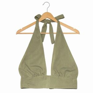 H&M Green Halter Crop Top